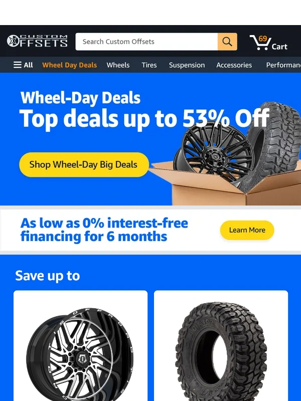 Custom Offsets - Want up to 53% off your next upgrade?