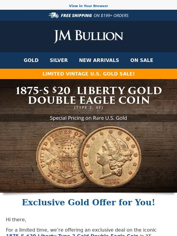 JM Bullion - Don't Miss the Pre-33 Gold Sale! ✨