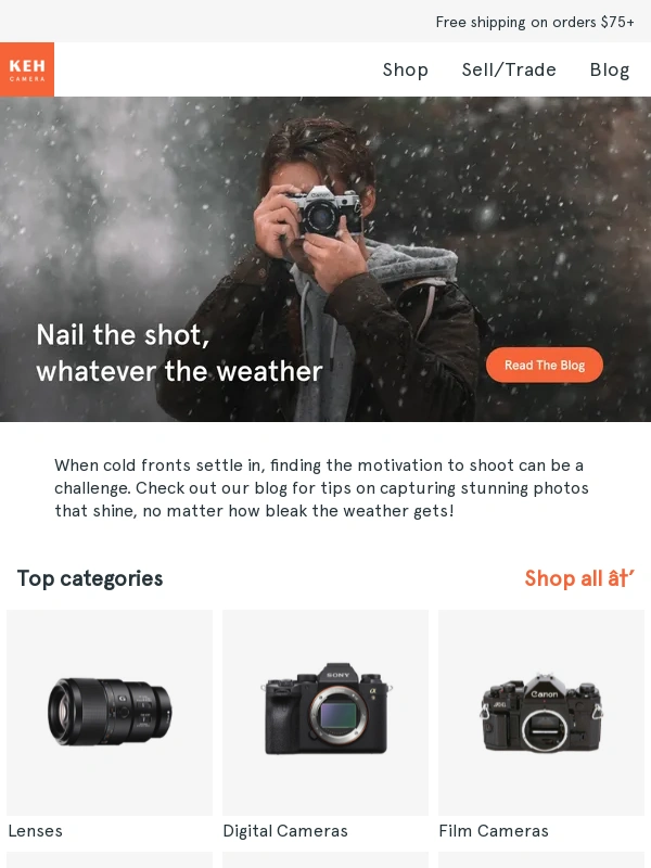 Keh - Don't let the cold stop your creativity ?