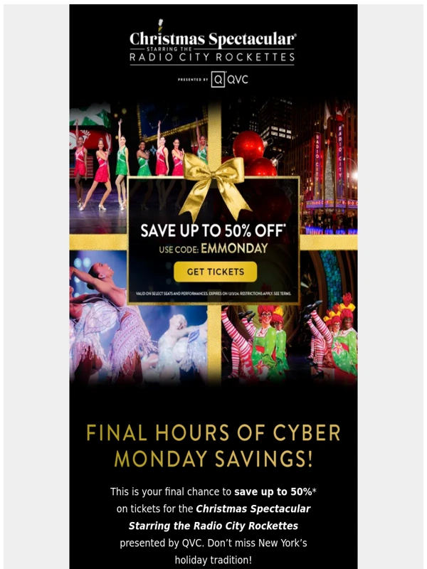 Rockettes - ‼️FINAL HOURS TO SAVE‼️