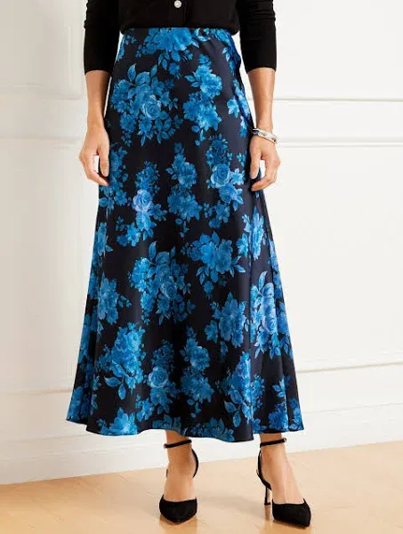 Talbots Women's Misses Satin Maxi Slip Skirt