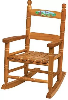 Miles Kimball Personalized Woodland Animals Children's Rocking Chair