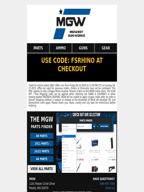 Midwest Gun Works - Get the Chiappa Rhino NOW! ON SALE! ???