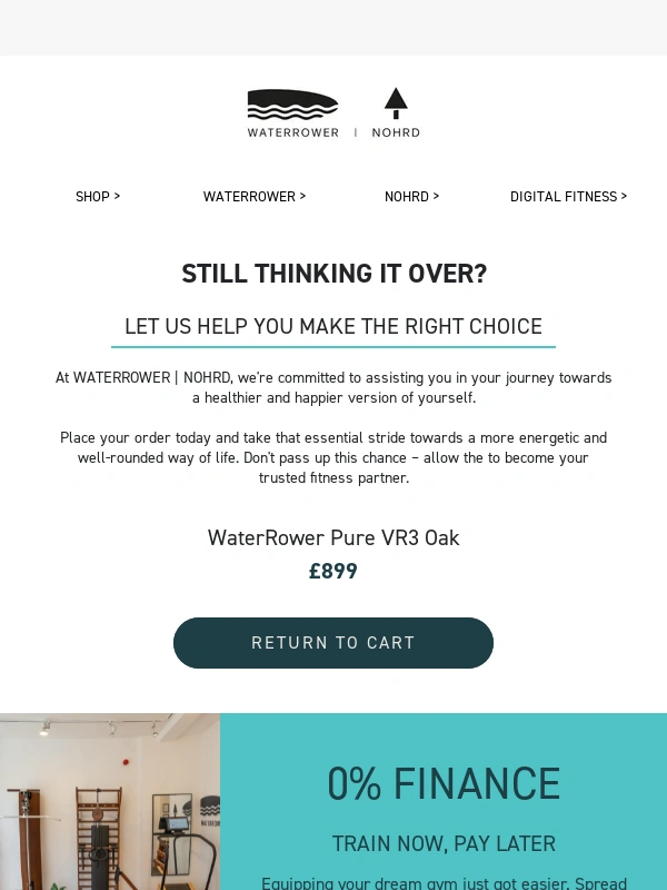 WaterRower - Found something you like?