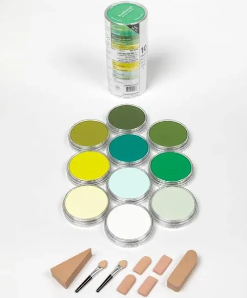 PanPastel 10 Color Greens Set
