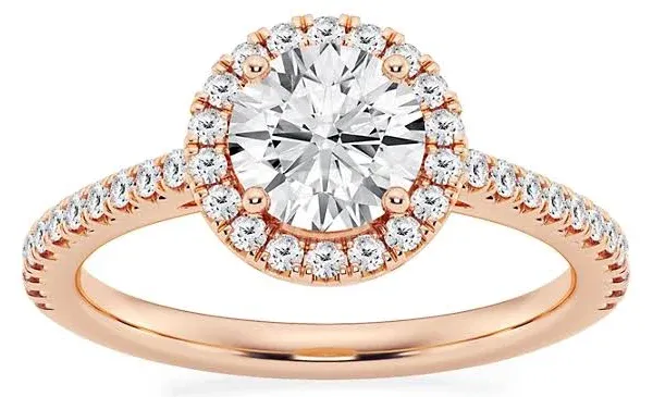 Saks Fifth Avenue Collection 14K Rose Gold Lab-Grown Diamond Halo Ring