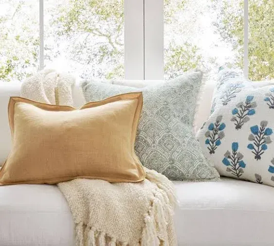 Galen Linen Lumbar Pillow