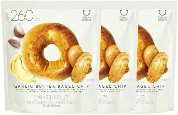 Delight Project Garlic Butter Bagel Chips