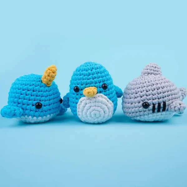 The Woobles Swimming with The Sharks Crochet Bundle
