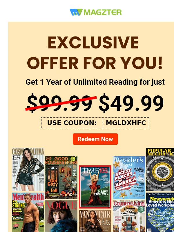 Magzter - Don't Miss Out: Exclusive Offer Inside!