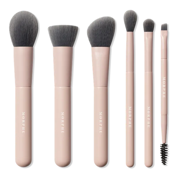 Morphe Travel Shaping Essentials Bamboo & Charcoal-Infused Travel Brush Set