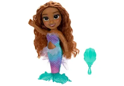 Disney The Little Mermaid Ariel Petite Mermaid Doll with Seashell Brush