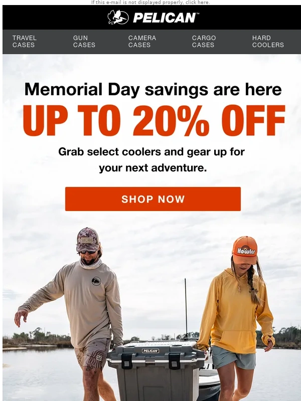 Pelican - Memorial Day Sale