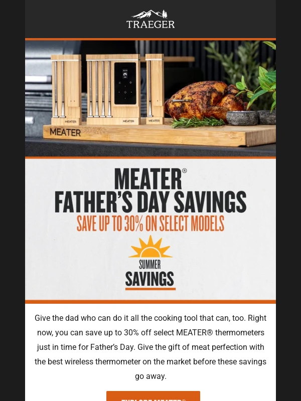 Traeger - MEATER Father’s Day Savings are Here