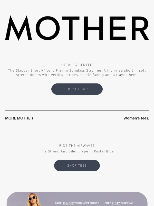 Mother Denim - DETAIL ORIENTED