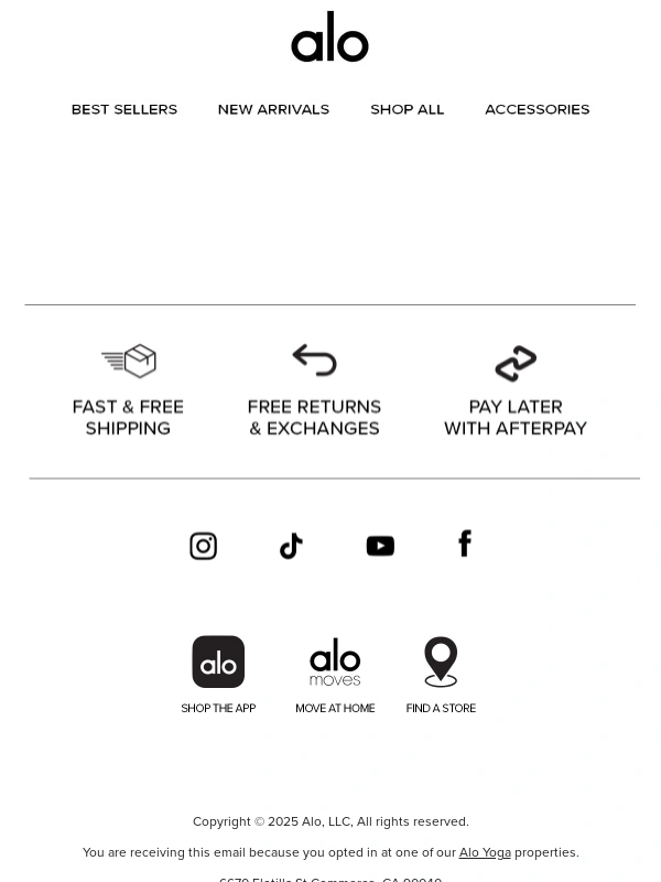 Alo Yoga - 30% off Spring shades