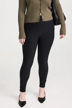 Plush High Waist Matte Fleece Leggings
