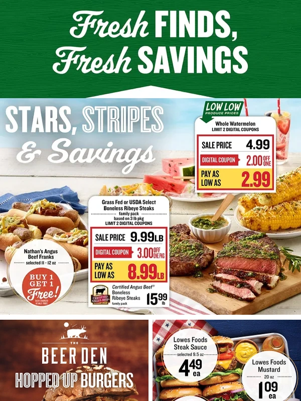 Lowes Foods - Red,White,and Priced Right ?