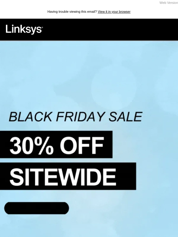 Linksys - ★ Black Friday Week is Here: Get 30% Off Sitewide