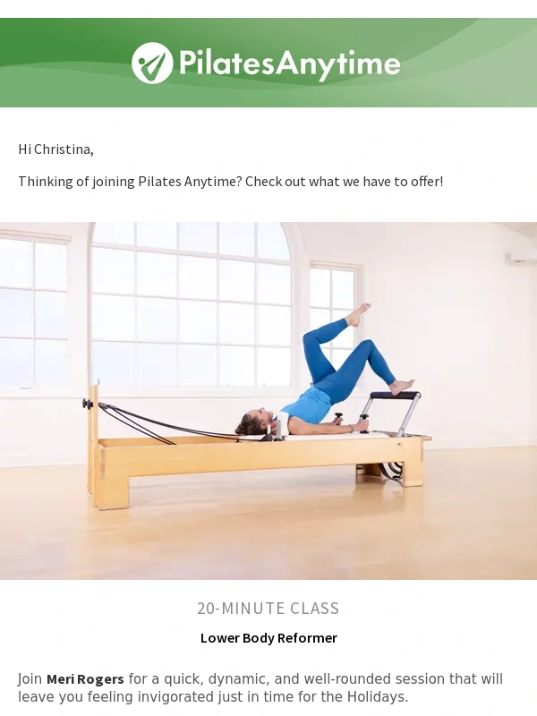Pilates Anytime - The Small Things