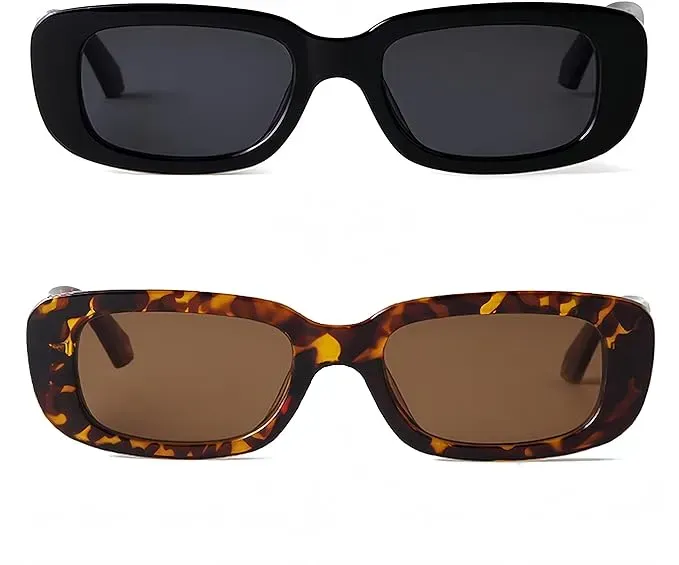 BUTABY Rectangle Sunglasses for Women