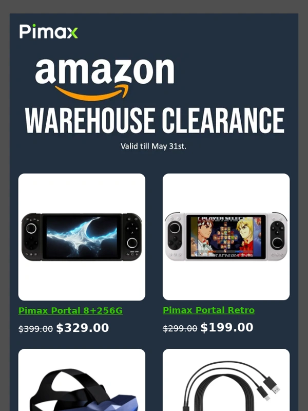 Pimax VR - ?? AMAZON Warehouse Clearance Blitz Sale: Grab Yours Before They're Gone! - 5K / Portal / Accessories