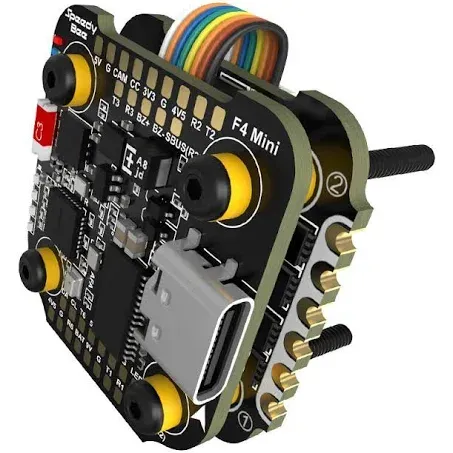 SpeedyBee 20x20mm SpeedyBee F405 Mini F4 Flight Controller with 5V 9V BEC Output & 35A BLS 4in1 ESC Stack Support DJI O3 Vista For FPV Racing Drone