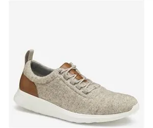 Johnston & Murphy Men's Amherst Wool U-Throat - Taupe Wool - Size 8.5 - M