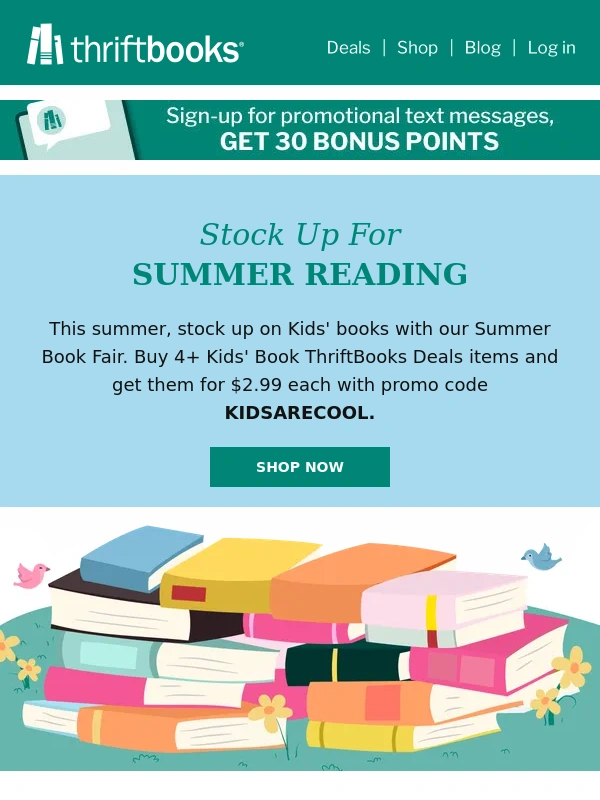 Thrift Books - Our Summer Book Fair Has Begun!