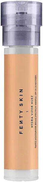 Fenty Beauty by Rihanna Hydra VIZOR Huez Tinted Moisturizer Broad Spectrum Mineral SPF 30 Sunscreen 1 1.7 oz / 50 ml