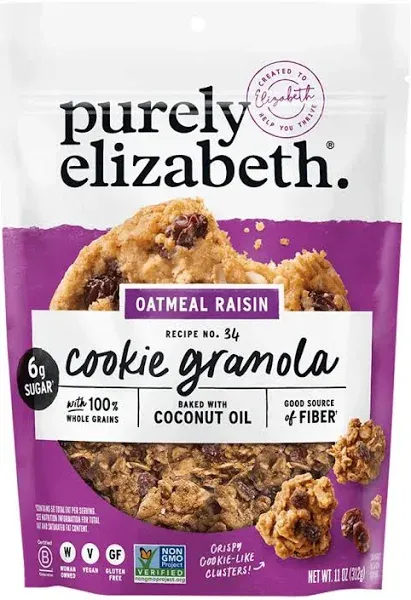 Purely Elizabeth Cookie Granola Oatmeal Raisin