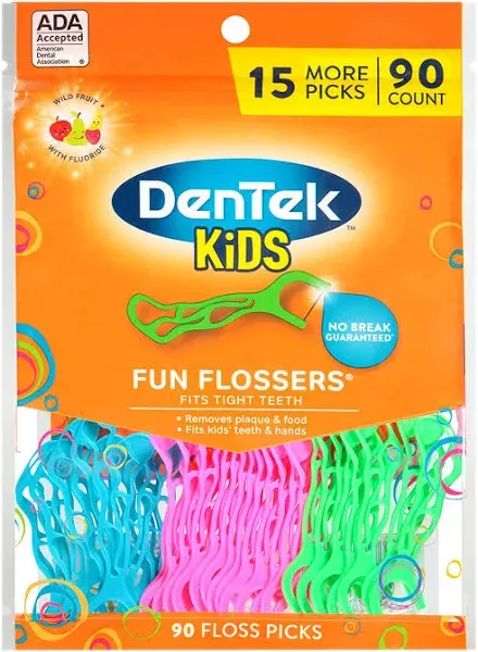 90-Ct DenTek Kids Fun Flossers