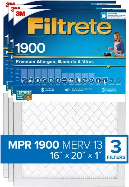 Filtrete 16" x 20" x 1" Ultimate Allergen Reduction Filters