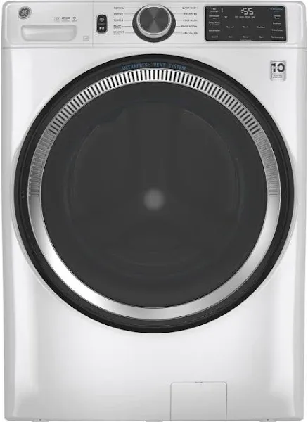 GE 4.8 Cu. Ft. White Smart Front Load Washer