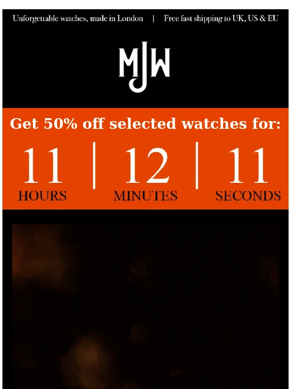 Mr Jones Watches - A little treat... Take 50% off these watches for 12 hours only