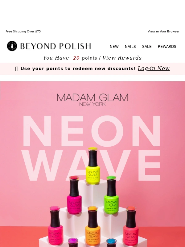 BEYOND POLISH - ⚡ Neon Nails Are Back! Madam Glam’s Brightest Yet