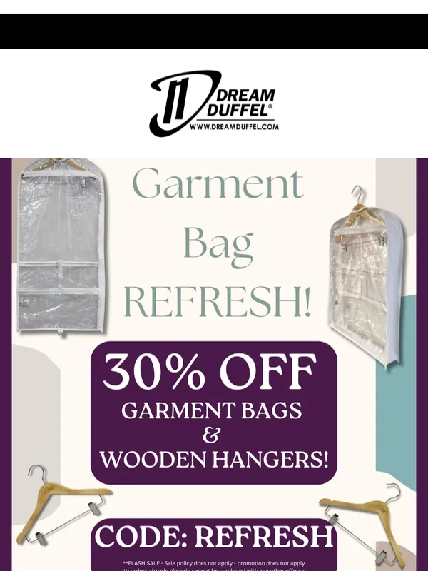 Dream Duffel - ⌛LAST CHANCE! Garment Bag Refresh ends TONIGHT!