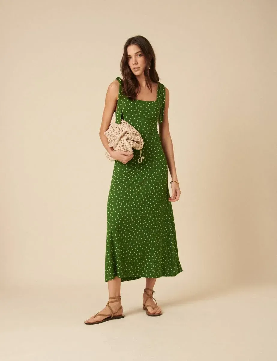 Nobody's Child Adrian Polka Dot Midi Dress