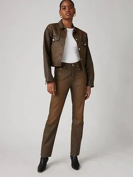 Levi's Jean 501 Original - Femme - Marron / Pay Day - 23x32
