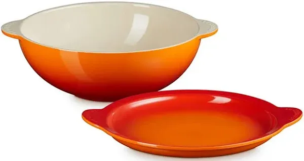 Signature Round Multifunction Baking Dish with Platter Lid