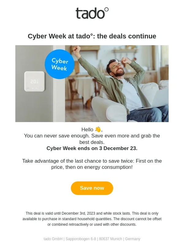 Tado - Missed out Black Friday? We got you