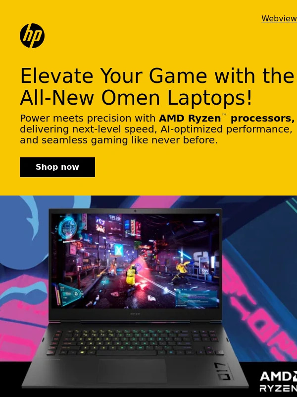 HP - Unleash Next-Level gaming with Omen & AMD power!