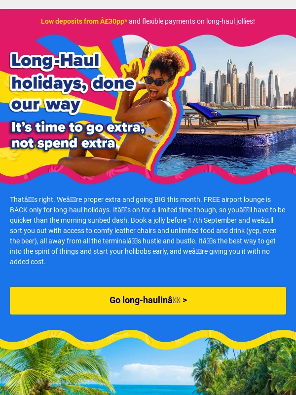On The Beach - FREE access to airport lounges ?