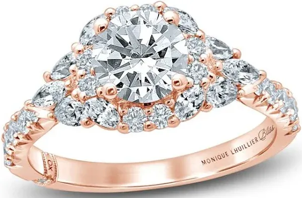 Kay Monique Lhuillier Bliss Diamond Engagement Ring 1-7/8 ct tw Round