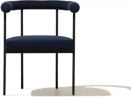 Industry West Grafton Dining Chair - Dark Blue