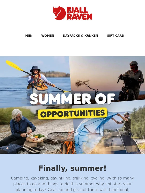 Fjallraven - Summer of opportunities