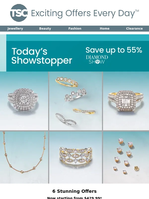 TSC - Diamond Show 6 Jewellery Offers
