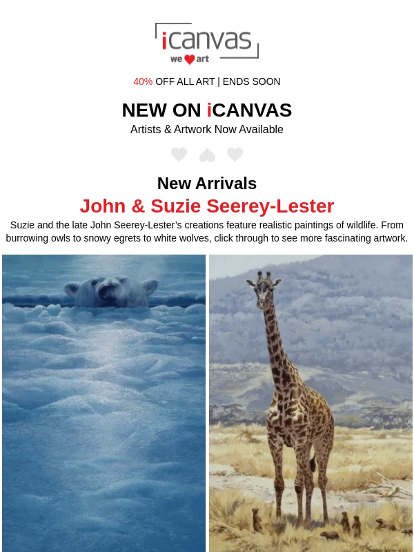 iCanvas - Realistic ?️ Of Wildlife,New Surreal Art & More!