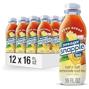 12-Pack 16-Oz Snapple Zero Sugar Half 'n Half Tea Bottles $9.99 ($0.83 each) w/ S&S + Free Shipping w/ Prime or on $35+