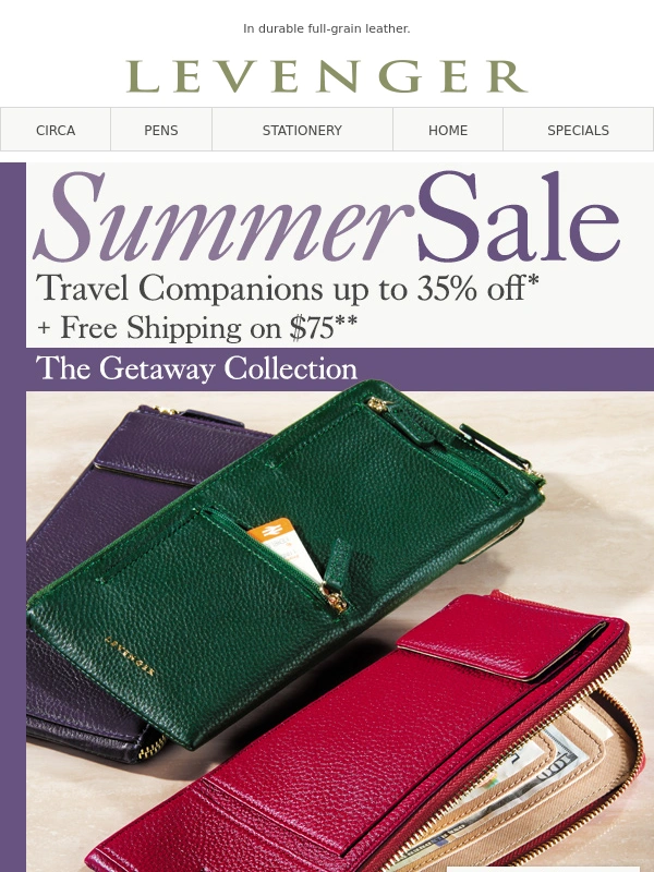 Levenger - ✈️Top Travel Up to 35% off + Free Shipping!